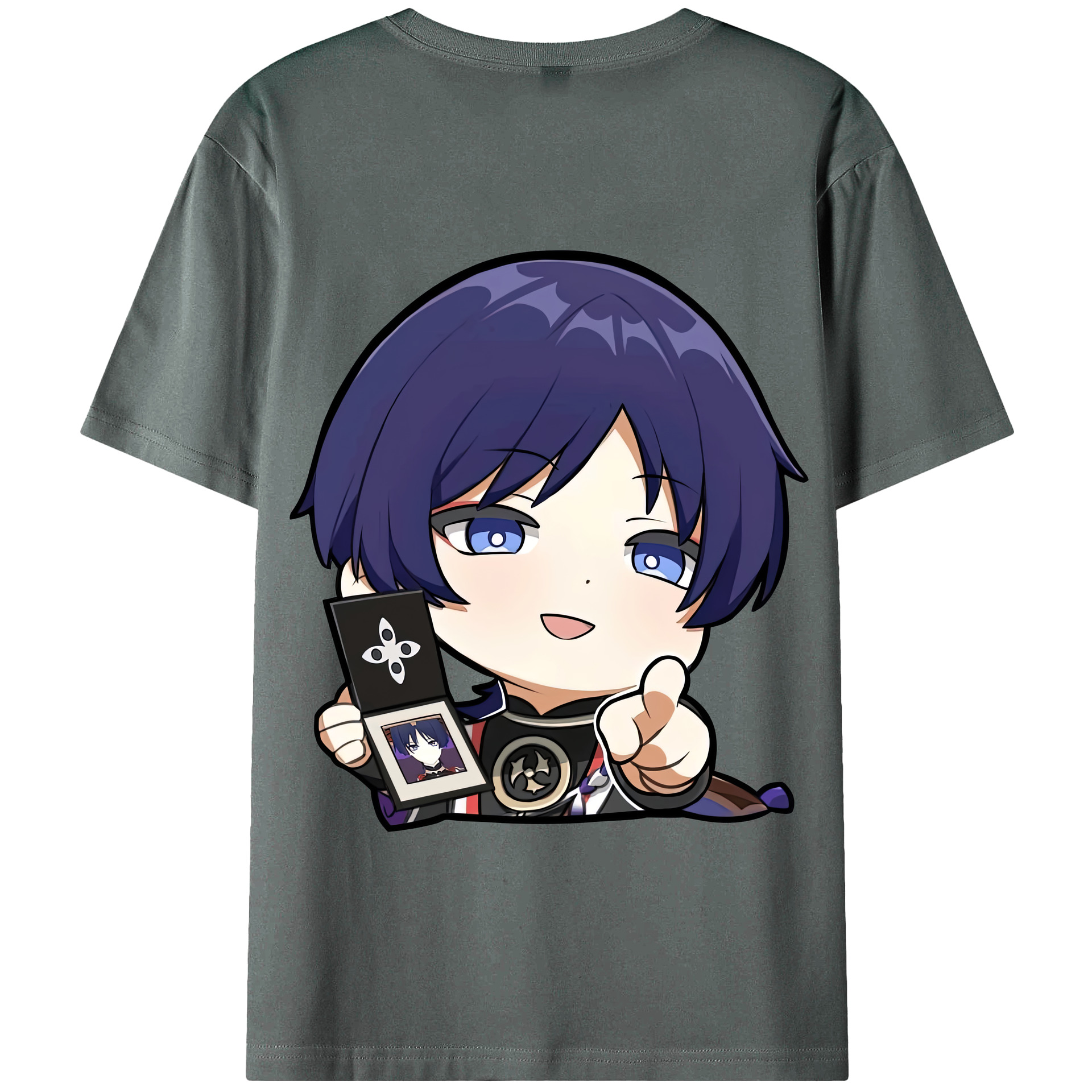 げんし神 さんペい genshin Sanpei 綿100％半袖Tシャツ（背面プリント）